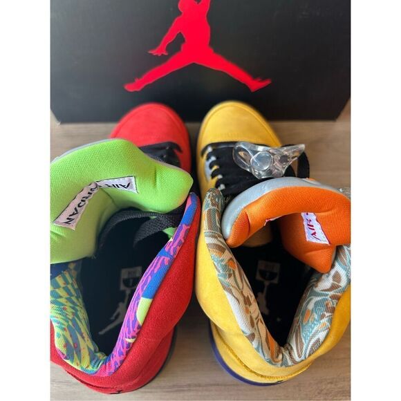 Nike Air Jordan 5  Retro SE “What The” Size 7  CZ5725-700 Multicolor - Picture 4 of 9